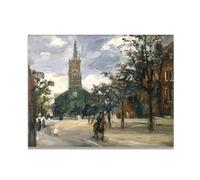 TNGHHSGA Sortie De L'éGlise Portrait RéAliste Et ScèNes De Guerre De John Lavery - Art Irlandais Sur Toile Pour DéCoration Murale 40x52cm Sans cadre