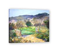 TNGHHSGA Un Jardin Mauresque En Hiver Portrait Réaliste et Scènes de Guerre de John Lavery - Art Irlandais Classique sur Toile pour Décoration Murale 70x84cm Encadrée