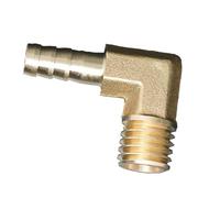 TNGYTY Raccord cannelé coudé en Laiton, 1 pièce - Adaptateur de raccord de Tuyau en Laiton à 90 degrés for des connexions de plomberie faciles, M10, M12, M14, M16(M16x2 10mm)