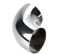 TNGYTY Raccords de tuyauterie coudés à 90 degrés en Acier Inoxydable 304, soudage sanitaire, O/D 12,7 mm à 108 mm, qualité Alimentaire(45mmx1.5mm)