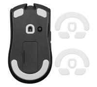 TNJPSEK Lot de 2 autocollants V3 Hyper Speed pour pieds de souris de jeu sans fil, patins en verre, autocollants de rechange pour un contrôle fluide et précis sur n'importe quelle surface de jeu