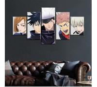 TNK-366 Jujutsu Kaisen - affiche murale en toile avec personnage Manga Gojo Yuji Toge, décor de pièce esthétique(Sans cadre)