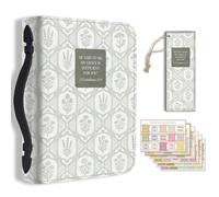 TNKBREEZE Étui de protection en cuir synthétique avec motif floral - Style croquis - Avec marque-page - 20 x 30 x 5,3 cm - Sac de transport pour cahiers de la Bible - Pour femmes et hommes
