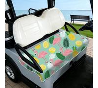 TNKBREEZE Flamingo Housse de siège de rechange pour voiturette de golf tropicale en tissu antidérapant ajustement universel pour voiture 2 places 130 x 78,5 cm