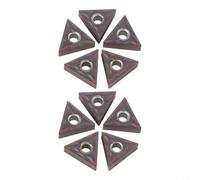 TNMG160404 MA Lot de 10 inserts triangulaires pour semi-finition, excellente résistance et stabilité