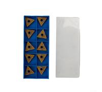 TNMG160408 MA Lot de 10 inserts indexables en carbure pour tournage CNC - Lame de coupe dorée, norme ISO TNMG, convient pour la finition, finition
