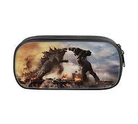 TNMV Étui à Crayons Godzilla,Trousse à cosmétiques avec Fermeture à glissière, Porte-Monnaie, adaptée à l'école,Trousse à Crayons pour étudiants garçons et Filles (21,5 * 10 * 5,5 cm)