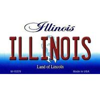 TNND Plaque d'immatriculation Illinois de Plaque d'immatriculation 6x12