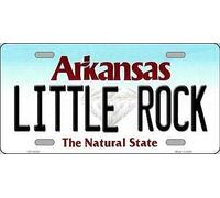 TNND Plaque d'immatriculation Little Rock Arkansas - Plaque d'immatriculation en métal - 15 x 30,5 cm