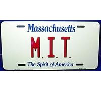 TNND Plaque d'immatriculation M.I.T. Massachusetts Plaque d'immatriculation 6x12
