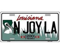 TNND Plaque d'immatriculation N Joy La Louisiana Novelty Métal 6x12