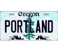 TNND Plaque d'immatriculation Portland Oregon Metal Novelty 6x12