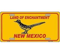 TNND Plaque d'immatriculation Road Runner New Mexico en métal pour Plaque d'immatriculation 6 x 12 Pouces