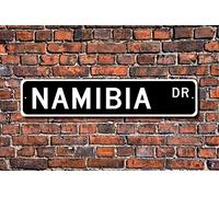 TNND Plaque en métal Humoristique Namibie Cadeau Namibie Vacation Momento pour extérieur Intérieur Cour Clôture de Rue 4 x 16 Pouces