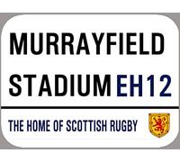 TNND Plaque en métal Motif stade de rugby écossais Murrayfield 20,3 x 30,5 cm