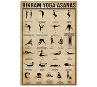 TNND Poster Bikram Yoga Asanas pour décoration intérieure, cadeau, décoration murale, 20,3 x 30,5 cm