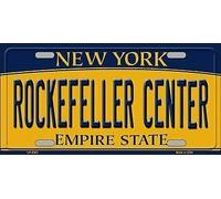 TNND Rockefeller Center New York Plaque d'immatriculation en métal 15,2 x 30,5 cm