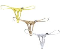 TNNRAO Homme String Tanga Ultra Mince Avant Ouvert Dentelle, Slip Bikini Extensible Dessous Bikini Taille Basse Désirable Lingerie Culotte