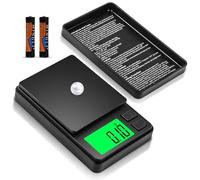 TNOMSNO 0.01g/1000g Balance de Precision, Mini Balance de Précision avec Écran LCD Rétroéclairé Balance de Poche 7 Unités Fonction Tare Balance Numérique pour Bijoux Cuisine Café