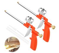 TNOMSNO 2 Pièces Pistolet Mousse, Pistolets à Mousse Polyuréthane Pistolet à Mousse de Construction avec 8 Buses en Caoutchouc, Pistolet Mousse pour Calfeutrage, Etanchéité, Remplissage