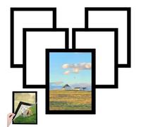 TNOMSNO 5 Pièces Cadre Magnetique, 30x40cm Cadre Photo avec Fermeture Magnétique, Cadre Dessin Enfant, Cadre Photo Magnetique pour la Décoration Murale à la Maison et la Présentation de Documents