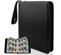 TNOMSNO Album Carte, 900 Pochette Carte Album Classeur 50 Pages, Classeur Carte Magic avec Fermeture Éclair, Livre Carte avec Couverture en Cuir