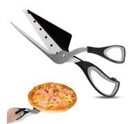 TNOMSNO Ciseaux à pizza, Ciseaux pizza Coupe Pizza Découpe Pizza Cutter en Acier Inoxydable, 27.5cm Ciseaux de Cuisine Multifonctionnels pour Couper les Pizzas, les Pâtes et les Tartes (Noir)