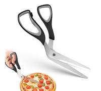 TNOMSNO Ciseaux à pizza, Ciseaux pizza Coupe Pizza Découpe Pizza Cutter en Acier Inoxydable, Ciseaux de Cuisine Multifonctionnels pour Couper les Pizzas, les Pâtes et les Tartes (Noir)