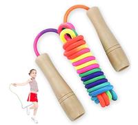 TNOMSNO Corde a Sauter Enfant, 250 cm Corde À Sauter Ajustable corde a sauter Corde a Sauter Reglable, Corde À Sauter pour Enfants pour Garçon Fille Fitness Training
