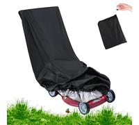 TNOMSNO Housse pour tondeuse à gazon imperméable 420D, 195 x 112 x 66 cm, imperméable, Oxford Housse de protection pour tondeuse à gazon avec cordon de serrage et sac de rangement