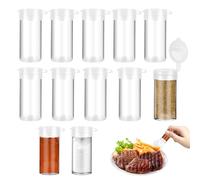 TNOMSNO Lot de 10 Petit Salière et Poivrière Mini, 6g Mini Salière Salières et Poivrières avec Couvercle, Mini Distributeur D'épices Portable pour BBQ Camping Cuisine