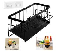 TNOMSNO Organiseur de Cuisine Porte-éponges Auto-drainant avec Crochet