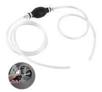 TNOMSNO Pompe a Eau Manuelle, Pompe Essence avec 2M de Tuyau et 2 Colliers de Serrage, Pompe Manuelle Carburant pour Transfert Essence, Huile, Diesel et Carburant