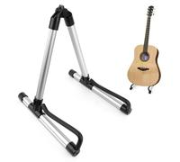 TNOMSNO Support Guitare, Universel Stand Guitare Cadre en A en Aluminium Support de Guitar pour Acoustique Électrique Classique Guitare Basse Porte Guitare avec Caoutchouc Antidérapant