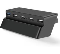 Tnp 5 Port Usb Hub Pour Ps4 Slim Edition - Adaptateur Haut Débit Usb 3.0/2.0, Accessoires, Connecteur De Concentrateur D'Extension, Séparateur, Clavier, Chargeur, Souris, Portable, Prise[Z645]