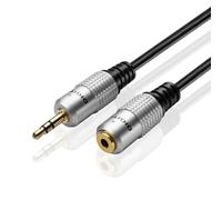 TNP aux casque 3.5 mm câble d'extension - Mâle vers Femelle Extender Audio auxiliaire Jack Adaptateur Fil Cordon Fiche pour iPhone iPod iPad, smartphone, tablette Home Système de haut-parleurs de voiture