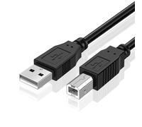 TNP Câble audio MIDI USB A vers USB B mâle vers mâle - Câble MIDI vers USB 2.0 pour ordinateur, ordinateur portable, clavier de piano MIDI, projecteur, imprimantes et équipements avec interface de