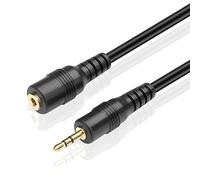 TNP Câble D'extension Audio Stéréo 2,5mm - Adaptateur Audio Stéréo Connecteur Prise Jack Raccord Mâle vers Femelle Mini Miniature pour Casque, Écouteurs et Microphones