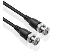 TNP Câble RG58/U coaxial avec connecteurs BNC Mâle vers Mâle Extension connecteur Adaptateur(1,8 m/6 pieds)-Rallonge connecteur d'extension BNC pour Caméra de sécurité, Vidéosurveillance, Oscilloscope