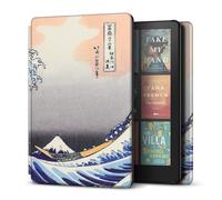 TNP Étui de Protection en Cuir PU pour Kindle Paperwhite 12ème génération 2024/Kindle Colorsoft Signature Edition 7" avec Fonction Automatique