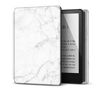 TNP Étui de Protection pour Kindle Paperwhite 2021 6,8 Pouces 11ème génération/Kindle Paperwhite 2021 Signature Edition, Housse et Coque pour liseuse Kindle Paperwhite, Couleur Marbre Blanc