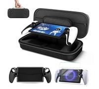 TNP Étui de voyage portable pour PS5 portable avec étui de protection en silicone et 2 films protecteurs d'écran - Sac de transport pour PS Portal avec anti-rayures et étanche