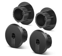 TNP - Lot de 4 œillets pour câble Starlink - Trou mural traversant la bague de 2,5 cm, œillet mural en silicone pour câble Ethernet Starlink, durable et facile à installer, noir