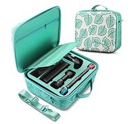 TNP Mallette Sac de Transport pour Nintendo Switch en EVA New Horizon Animal Leaf Crossing-Switch Lite,Joy-Cons,Adaptateur Secteur,Cordon HDMI,Cartouches de Jeu