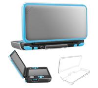 TNP New Nintendo 2DS XL LL Case - Crystal Clear Hard Shell Protective Case Skin Ultra Clear Anti-Scratch Accessory for New 2017 Nintendo 2DS XL LL, Transparent