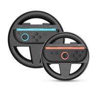 TNP Racing Steering Wheel for Nintendo Switch 2 JoyCon 2025 - Racing Wheel Controller Accessory Grip Handle Kit Attachment for Nintendo Switch 2 Joy-Con, (Set of 2 Black)