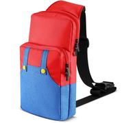 TNP Sacoche de Transport Compatible avec Nintendo Switch,OLED,Lite-Sac à Bandoulière pour Accessoires,Console,Joy-Con,Bloc d'Alimentation et Chargeur Dock-Super