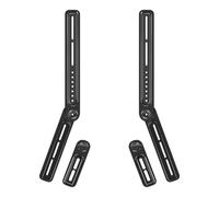 TNP Support de montage pour barre de son sous TV ou au-dessus - Kit de montage universel pour barre de son TV avec pivot réglable et plaques d'extension amovibles compatible avec LG, Vizio, Bose