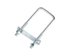 TNPLKIUYT Boulons en U carrés, 1 pièce, collier de serrage for Tube carré M8 en acier au carbone Q235 avec vis de déflecteur(M8x60x100mm)