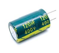 TNPLKIUYT Condensateur électrolytique en aluminium 400V 120UF vert clair 18x30mm 20% paquet de 2-5 pièces(2PCS)